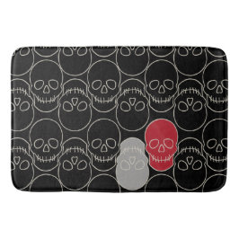 Skulls - Bat Black en Bone White Badmat