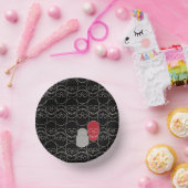 Skulls - Bat Black en Bone White Papieren Kommen (Feest)