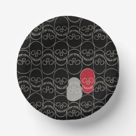 Skulls - Bat Black en Bone White Papieren Kommen
