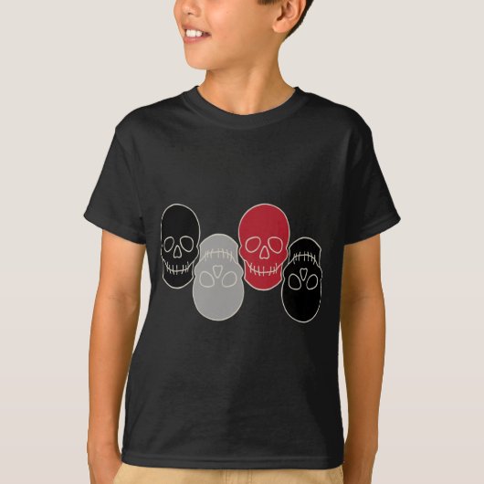 Skulls - Bat Black en Bone White T-shirt (Voorkant)