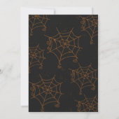 Skulls Bats and Spiders Halloween Party Invitation Kaart (Achterkant)