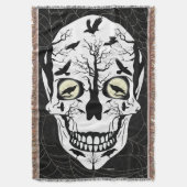 Skulls Blanket Raven Designed Home Decor Deken (Voorkant Verticaal)