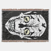 Skulls Blanket Raven Designed Home Decor Deken (Voorkant)