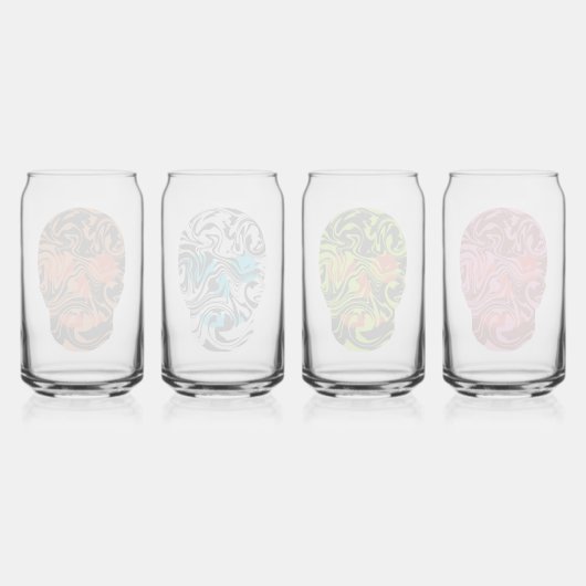 Skulls Blikvorm Glas (Achterkant)