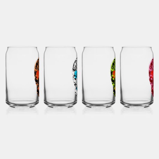 Skulls Blikvorm Glas (Rechts)