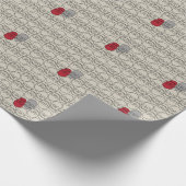 Skulls - Bone White en Bat Black Cadeaupapier (Hoek)