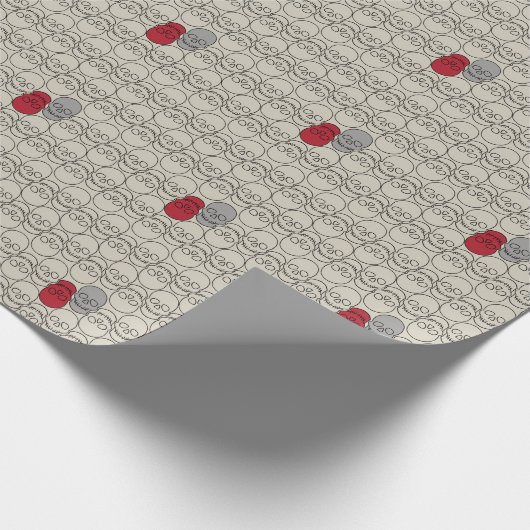 Skulls - Bone White en Bat Black Cadeaupapier (Hoek)