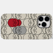 Skulls - Bone White en Bat Black Case-Mate iPhone Case (Achterkant (horizontaal))