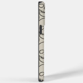 Skulls - Bone White en Bat Black Case-Mate iPhone Case (Achterkant / Rechts)