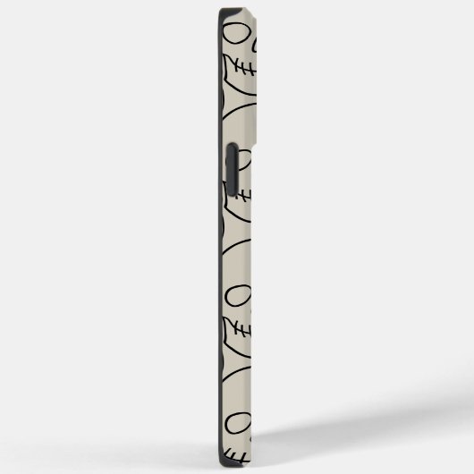 Skulls - Bone White en Bat Black Case-Mate iPhone Case (Achterkant / Rechts)