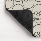 Skulls - Bone White en Bat Black Muismat (Hoek)