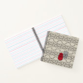 Skulls - Bone White en Bat Black Notitieboek (Binnen)