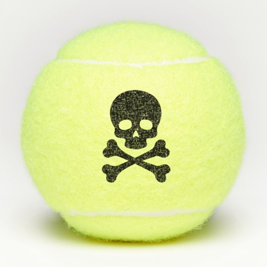 Skulls Bones Tennisballen (Voorkant)