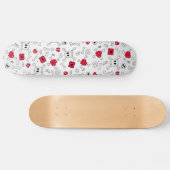 Skulls, Botten en gebroken harten Skateboard (Horizontaal)