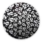 Skulls-ceramic pull drawer keramische knop (Voorkant)