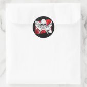 Skulls Collectie van DiversDen Ronde Sticker (Tas)