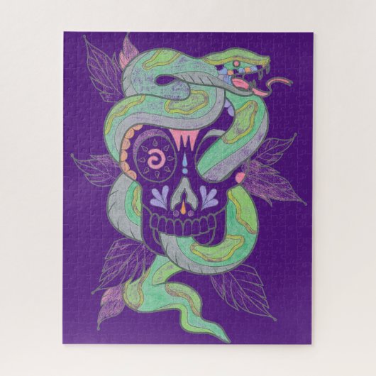 Skulls Colour Pencil IT8 Kleurpuzzel Legpuzzel (Verticaal)