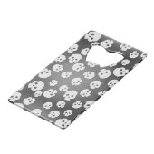 Skulls Creditkaart Flessenopener (Voorkant Gekanteld)