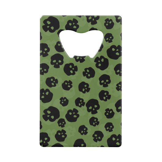 Skulls Creditkaart Flessenopener (Voorkant)