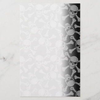 Skulls Crossbones Gothic Rock Pirate Briefpapier