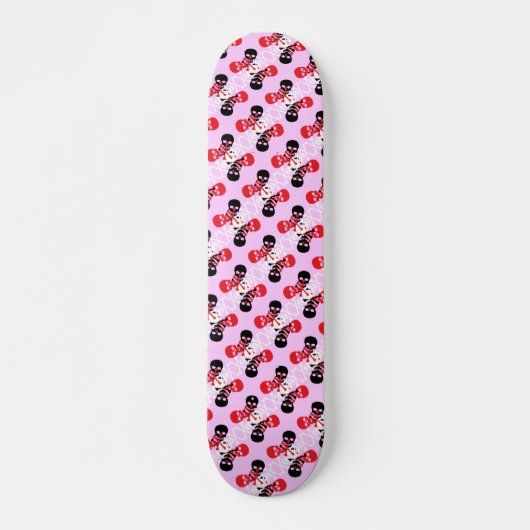 Skulls & Crossbones Patroon Persoonlijk Skateboard (Voorkant)