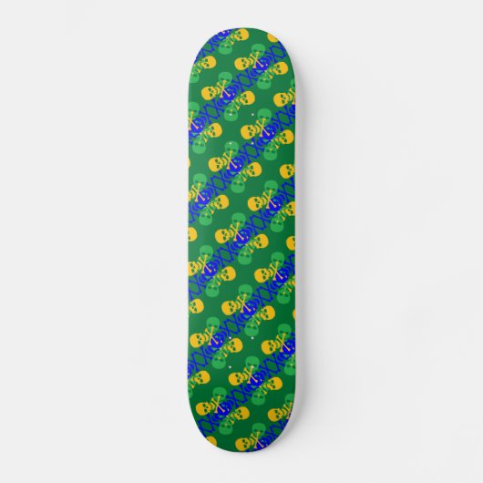 Skulls & Crossbones Patroon Skateboard (Voorkant)