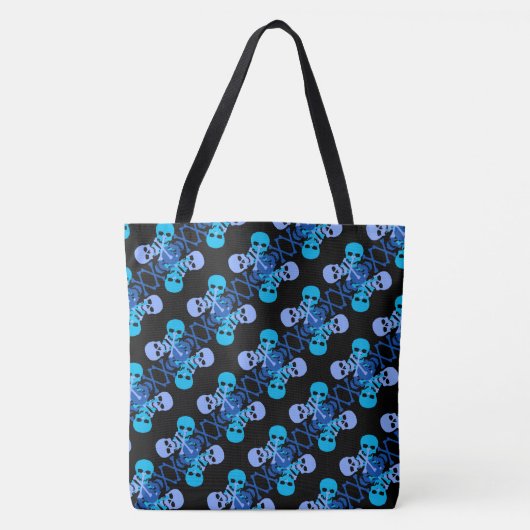 Skulls & Crossbones Patroon Tote Bag (Voorkant)