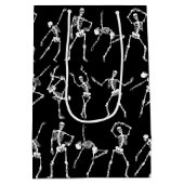 Skulls dansen zwart medium cadeauzakje (Achterkant)