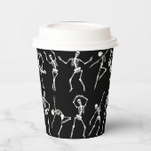 Skulls dansen zwart papieren bekers (Links)