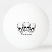 Skulls Design Pingpongbal (Voorkant)