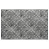 Skulls en Charcoal Damask op Grey Stof (Fat Quarter)