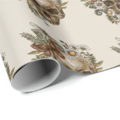 Skulls en Flowers Cadeaupapier (Rol Hoek)