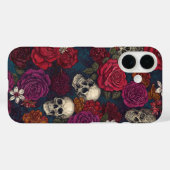 Skulls en Flowers Case-Mate iPhone Case (Achterkant (horizontaal))