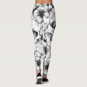 Skulls en Flowers Leggings (Achterkant)