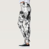 Skulls en Flowers Leggings (Links)