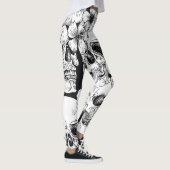 Skulls en Flowers Leggings (Rechts)