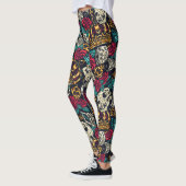 Skulls en Flowers Leggings (Links)