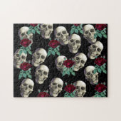 Skulls en Flowers Legpuzzel (Horizontaal)