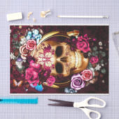 Skulls en Flowers Tissuepapier (Craft)