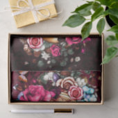 Skulls en Flowers Tissuepapier (Geschenk)