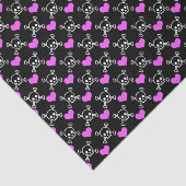 Skulls en harten tissuepapier (Detail)