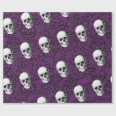 Skulls en kant cadeaupapier (Vlak)