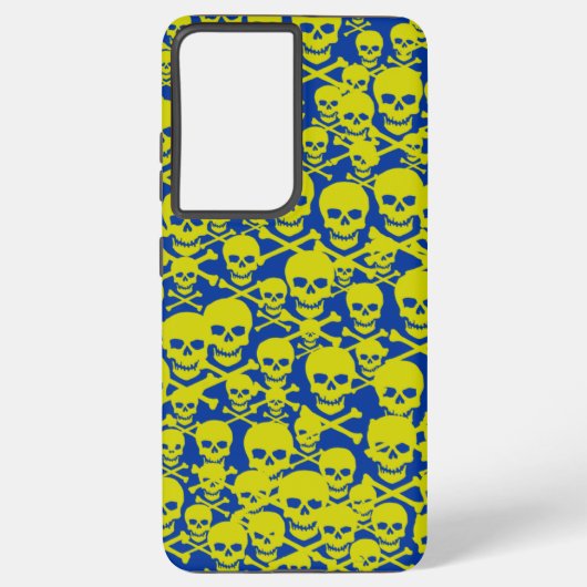 Skulls en kruisgraten samsung galaxy hoesje (Achterkant)