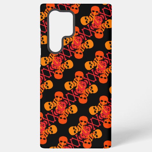 Skulls en kruisgraten samsung galaxy hoesje (Achterkant)