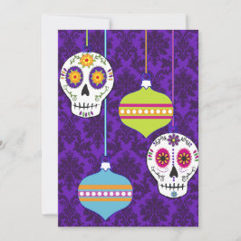 Skulls en Ornamenten uitnodiging