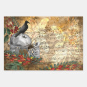 Skulls en Raven Creepy Inpakpapier Vel (Voorkant 3)