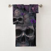 Skulls en Rozen Bad Handdoek (Insitu)