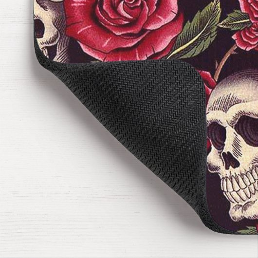 Skulls en Rozen Muismat (Hoek)