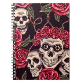 Skulls en Rozen Notitieboek (Voorkant)