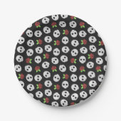 Skulls en Rozen Papieren Bordje (Voorkant)